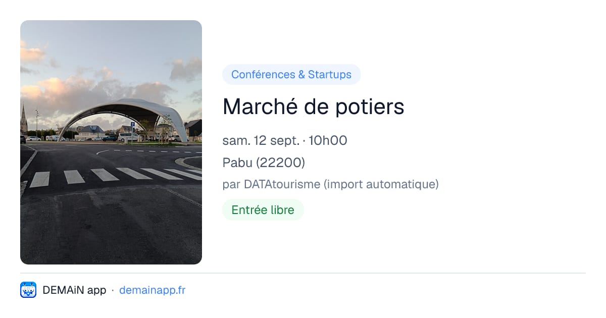 Marché de potiers — Pabu