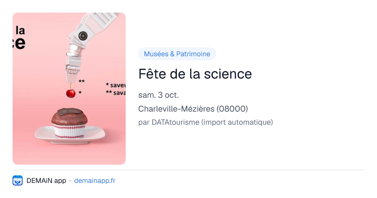 Fête de la science — Charleville-Mézières