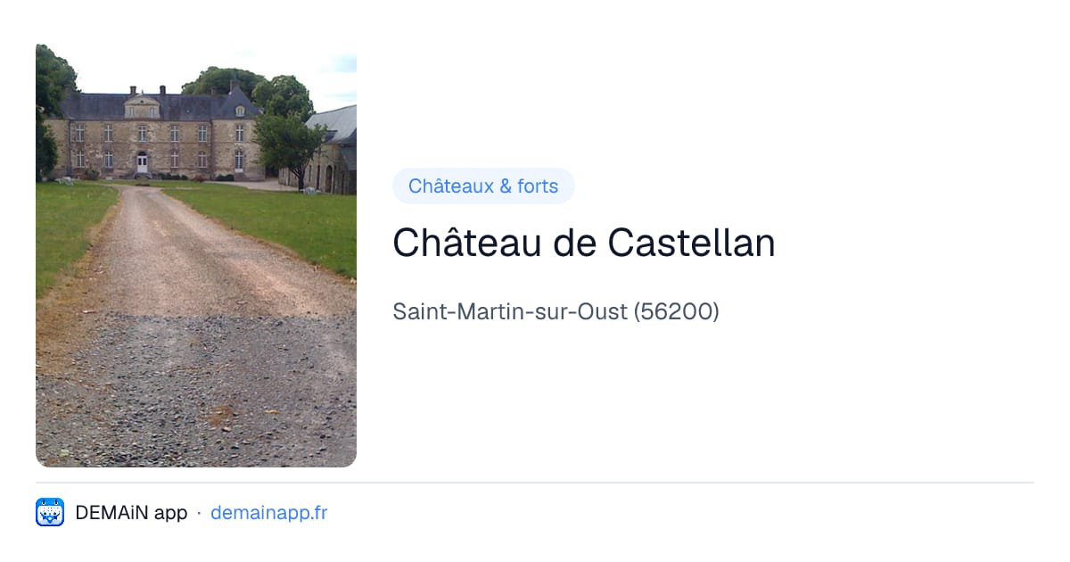 Château de Castellan — Saint-Martin-sur-Oust