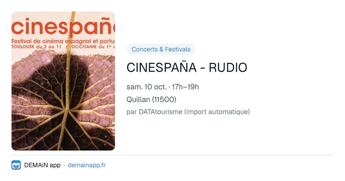 CINESPAÑA - RUDIO — Quillan