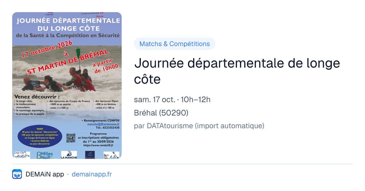 Journée départementale de longe côte — Bréhal