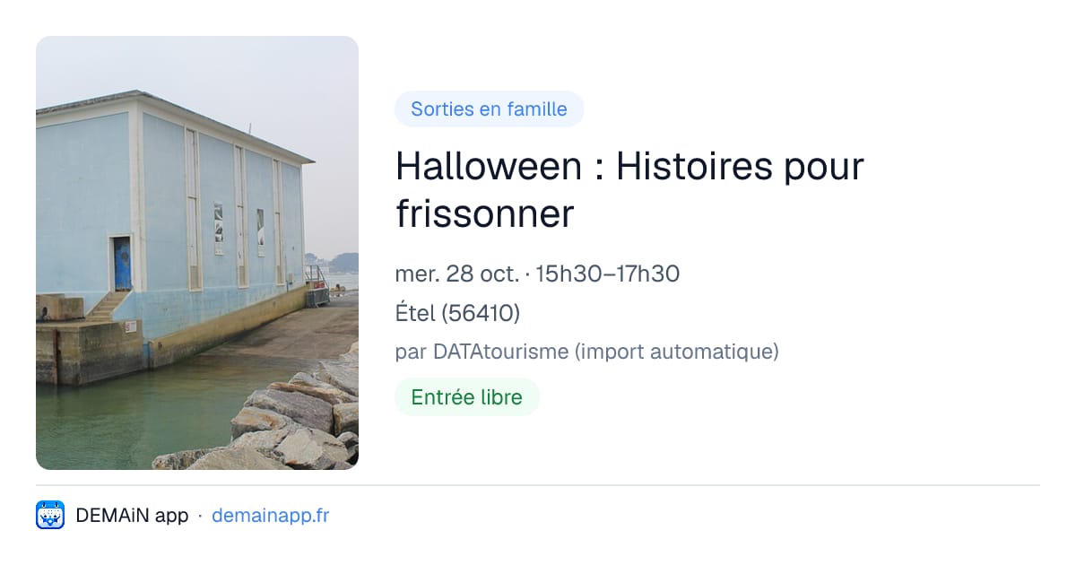 Halloween : Histoires pour frissonner — Étel