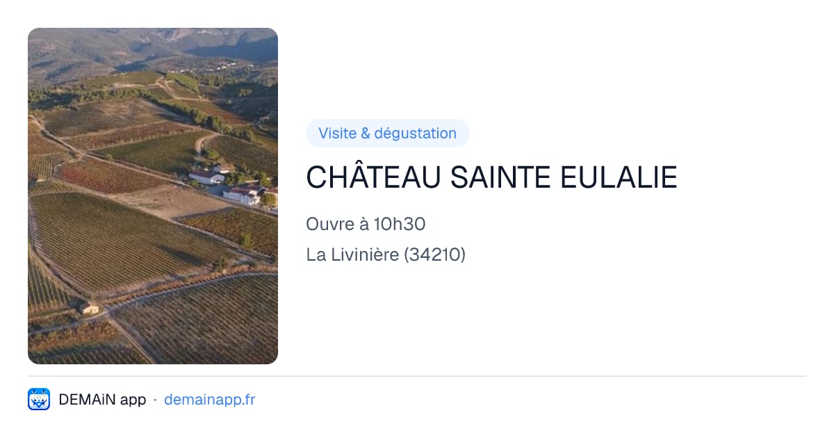 CHÂTEAU SAINTE EULALIE — La Livinière