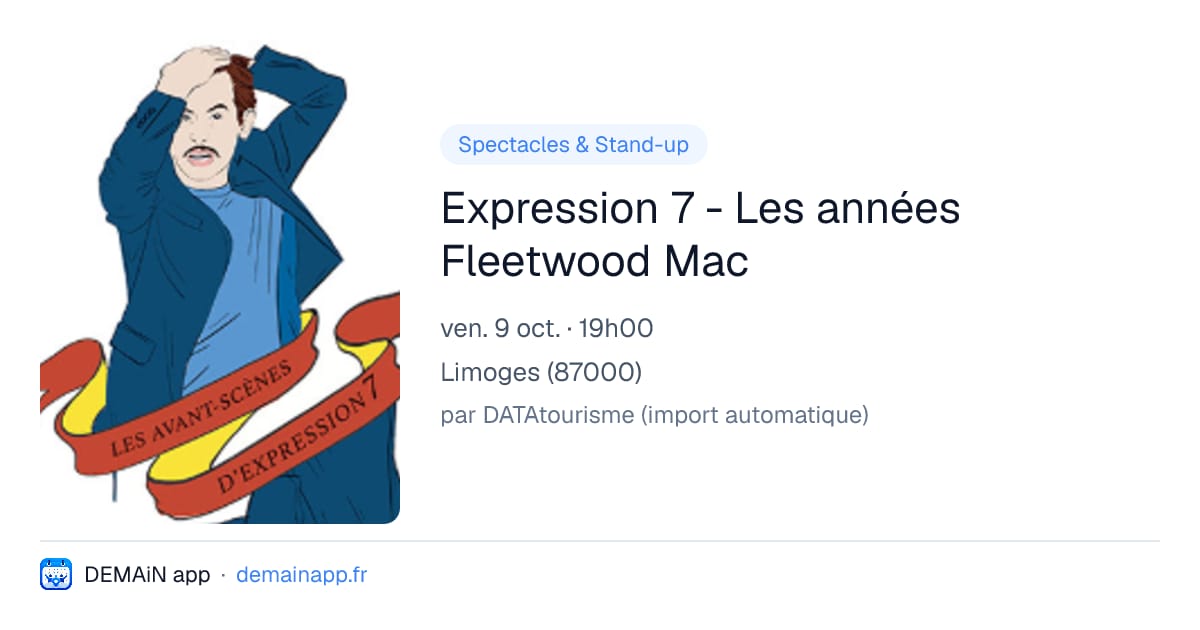 Expression 7 - Les années Fleetwood Mac — Limoges
