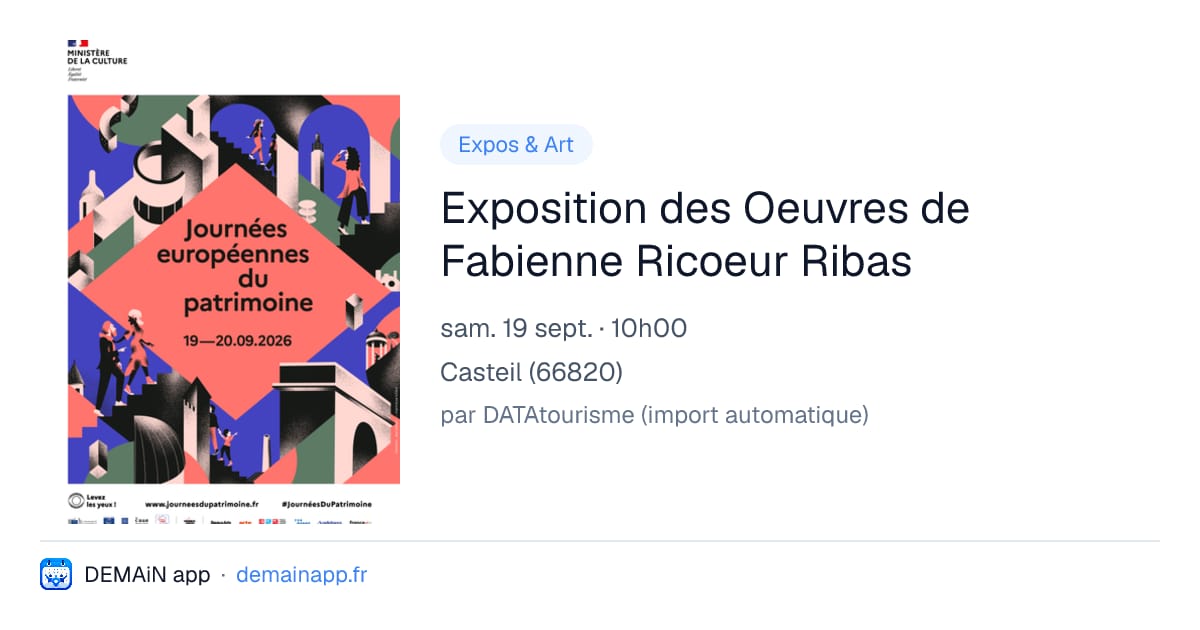 Exposition des Oeuvres de Fabienne Ricoeur Ribas — Casteil