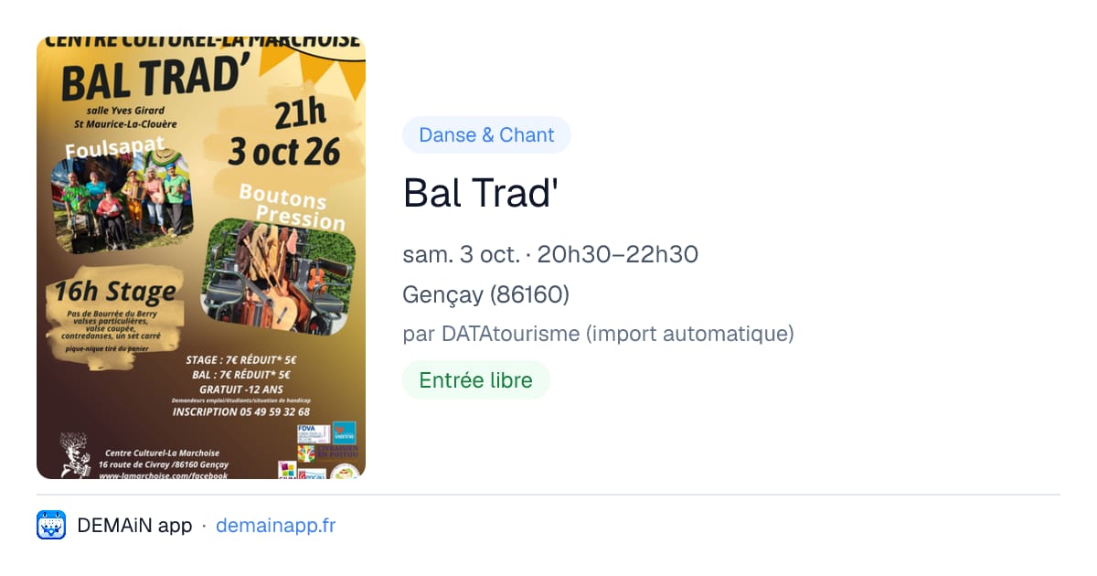 Bal Trad' — Gençay
