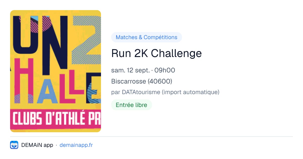 Run 2K Challenge — Biscarrosse