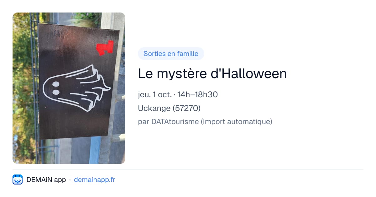 Le mystère d'Halloween — Uckange