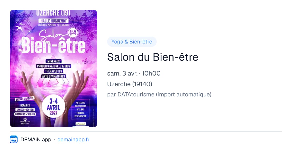 Salon du Bien-être — Uzerche