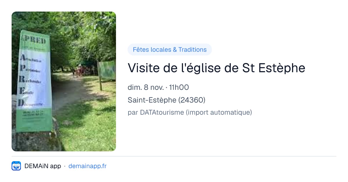 Visite de l'église de St Estèphe — Saint-Estèphe