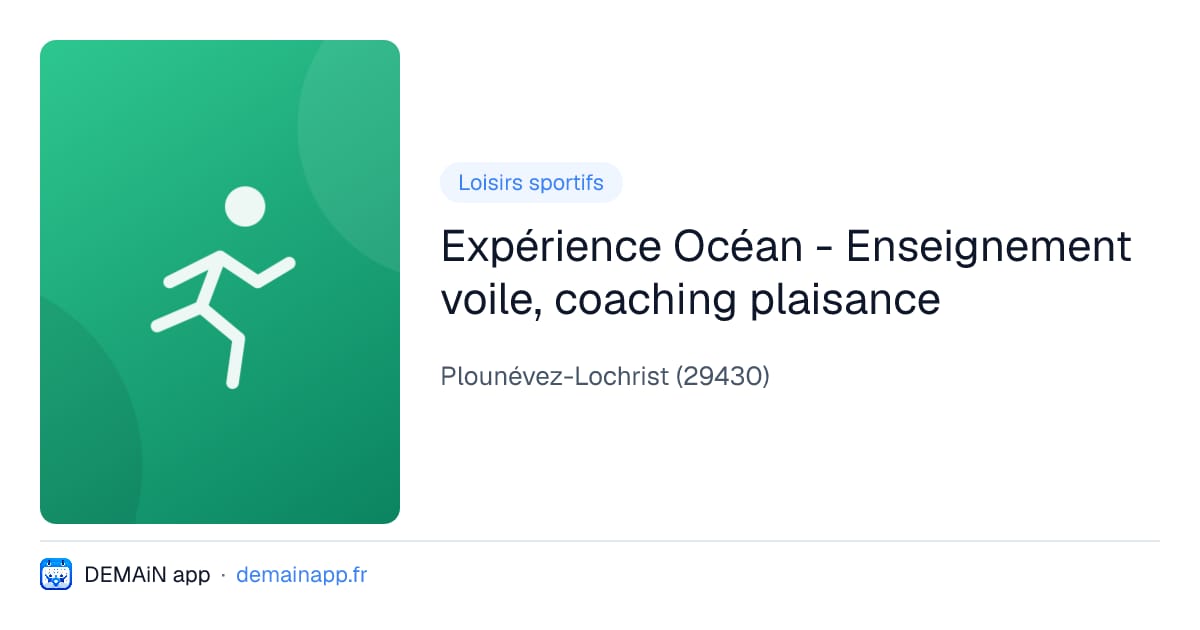 Expérience Océan - Enseignement voile, coaching plaisance — Plounévez-Lochrist