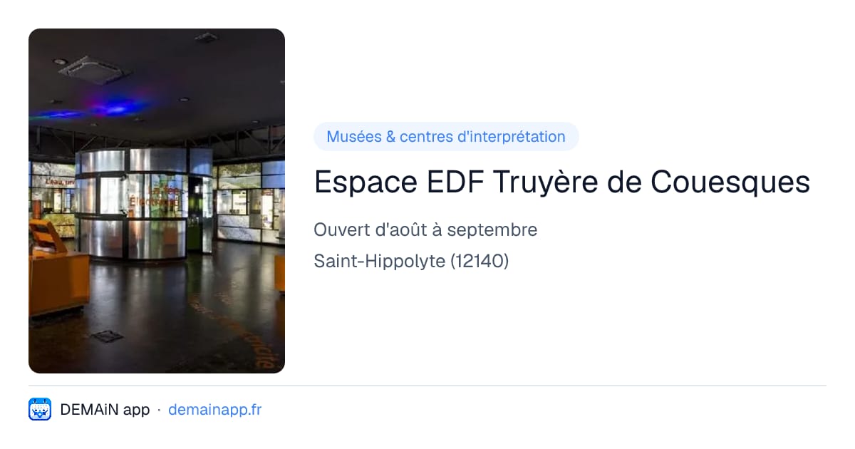 Espace EDF Truyère de Couesques — Saint-Hippolyte