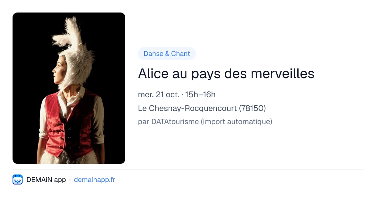 Alice au pays des merveilles — Le Chesnay-Rocquencourt