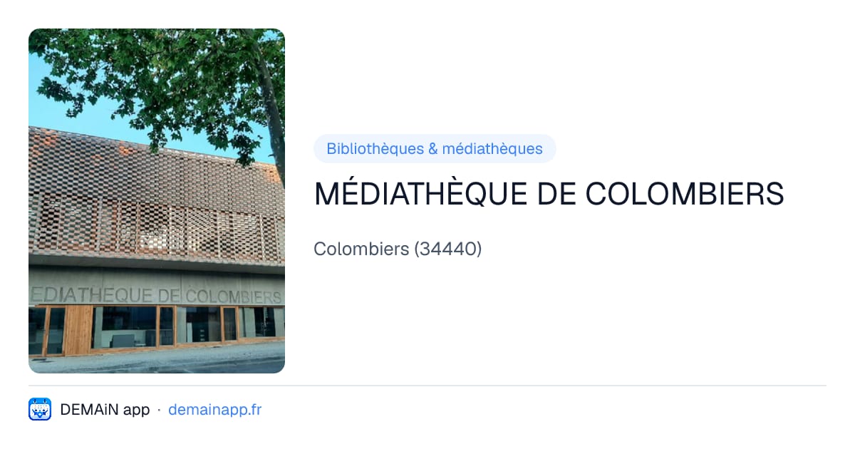 MÉDIATHÈQUE DE COLOMBIERS — Colombiers