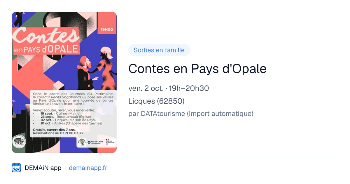 Contes en Pays d'Opale — Licques