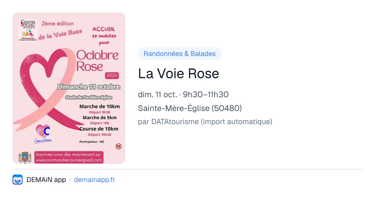 La Voie Rose — Sainte-Mère-Église