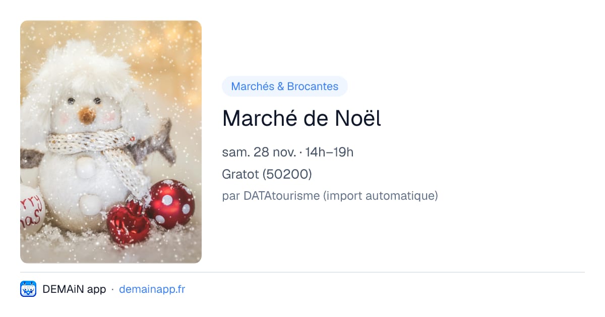 Marché de Noël — Gratot