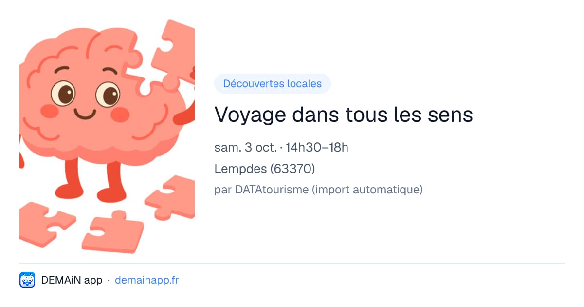 Voyage dans tous les sens — Lempdes