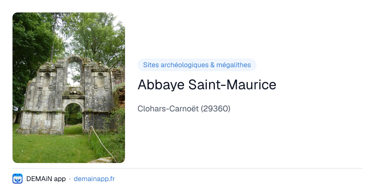 Abbaye Saint-Maurice — Clohars-Carnoët