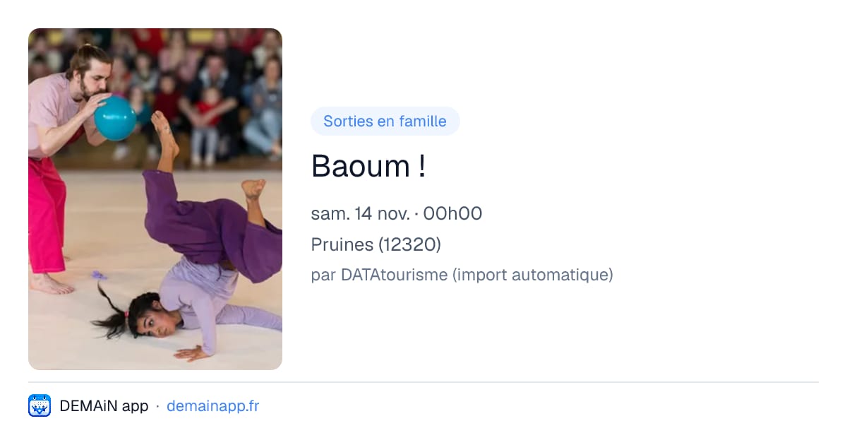 Baoum ! — Pruines