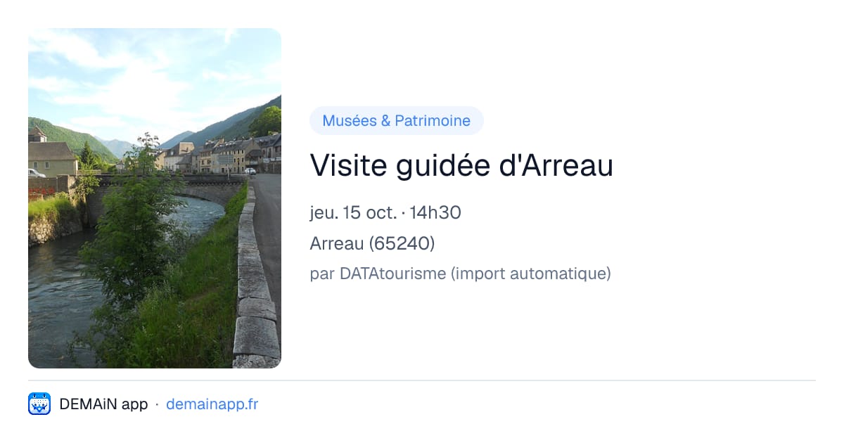 Visite guidée d'Arreau — Arreau