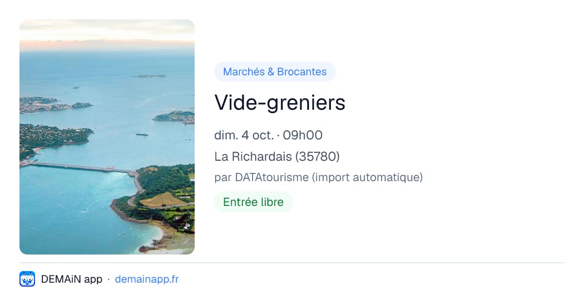 Vide-greniers — La Richardais