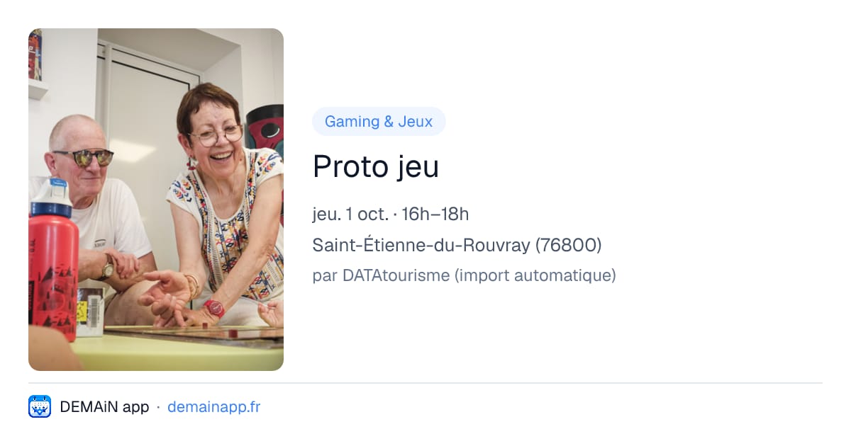 Proto jeu — Saint-Étienne-du-Rouvray
