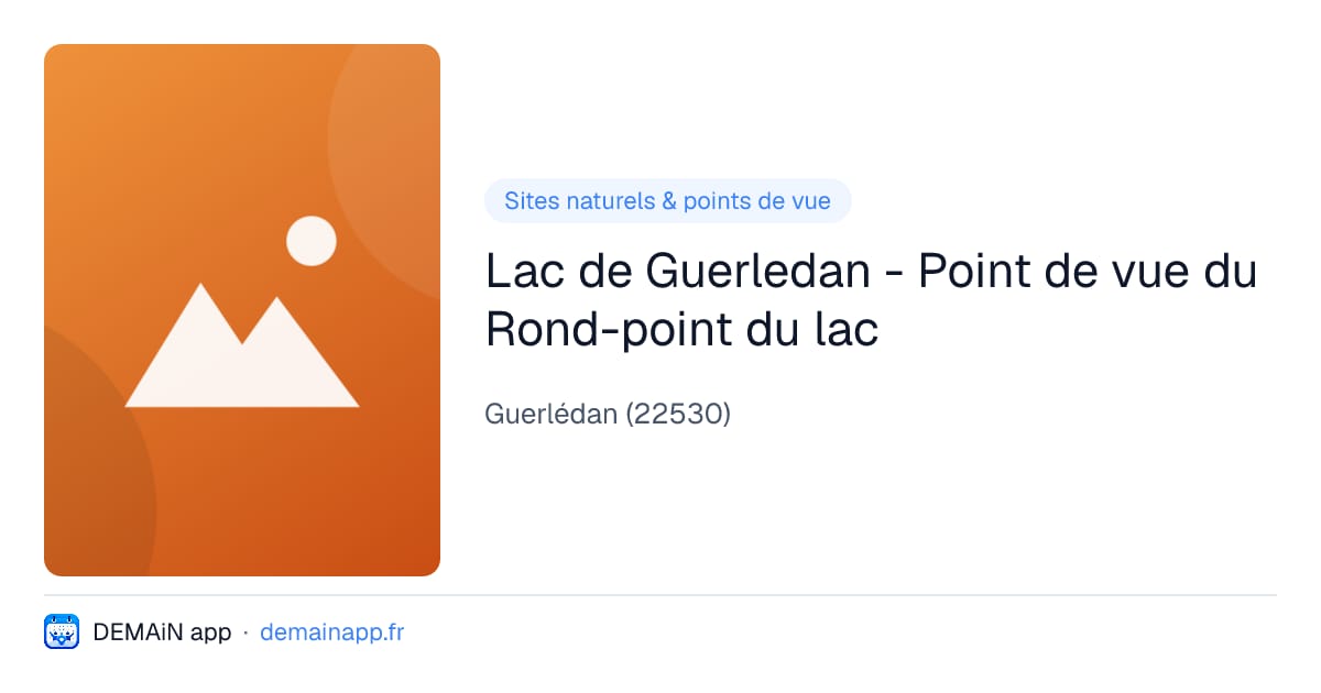 Lac de Guerledan - Point de vue du Rond-point du lac — Guerlédan
