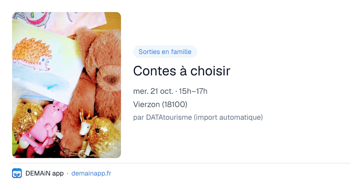 Contes à choisir — Vierzon