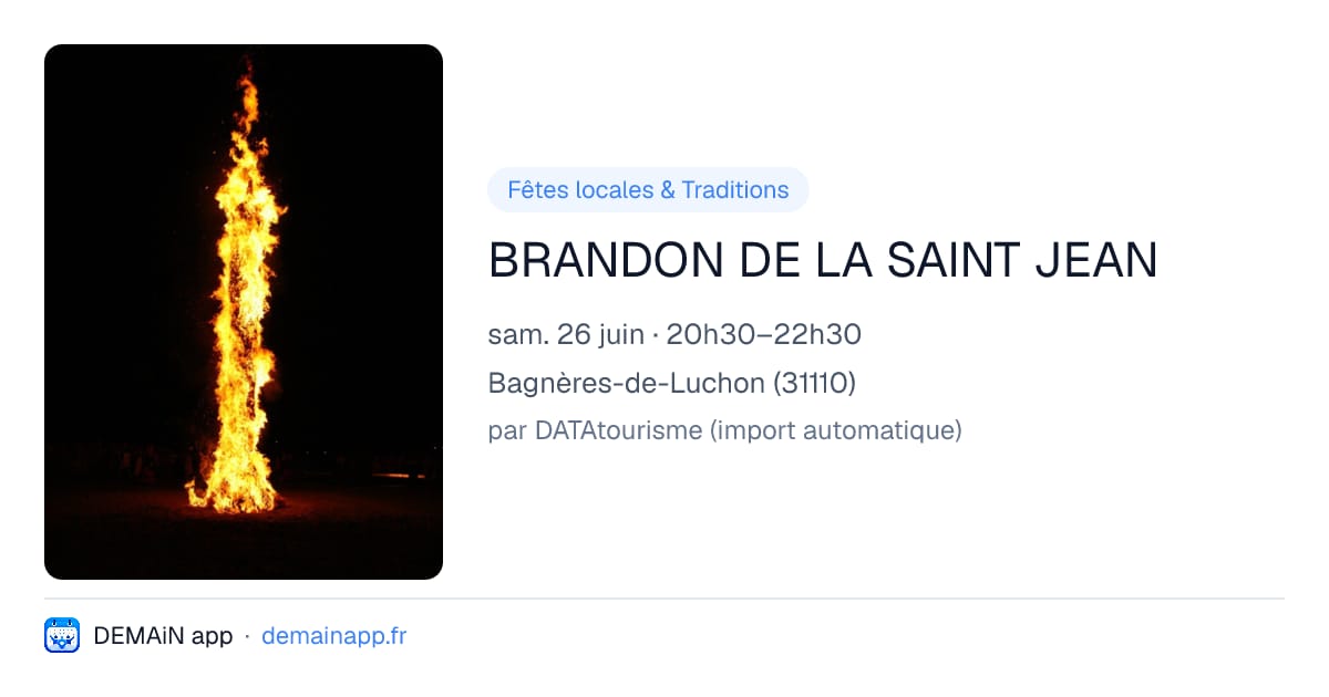 BRANDON DE LA SAINT JEAN — Bagnères-de-Luchon
