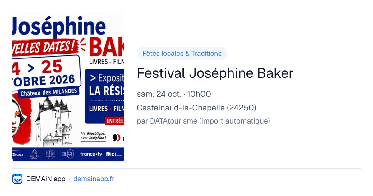 Festival Joséphine Baker — Castelnaud-la-Chapelle