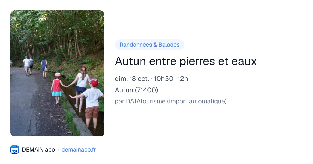 Autun entre pierres et eaux — Autun