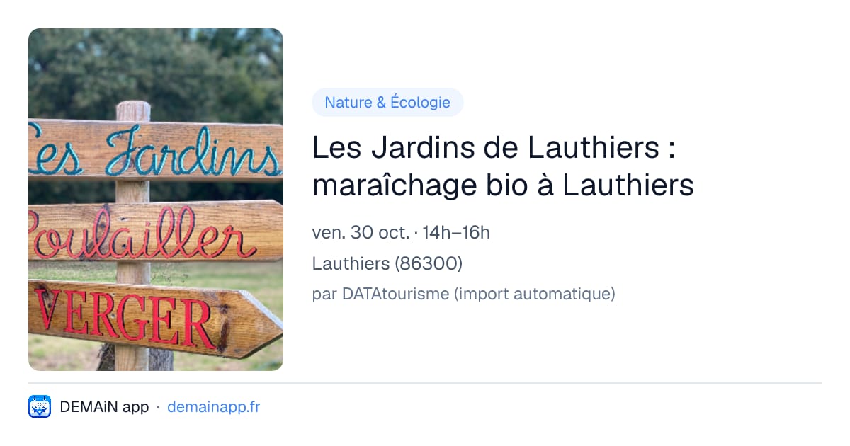 Les Jardins de Lauthiers : maraîchage bio à Lauthiers — Lauthiers