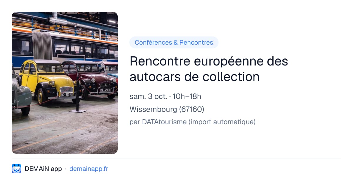 Rencontre européenne des autocars de collection — Wissembourg