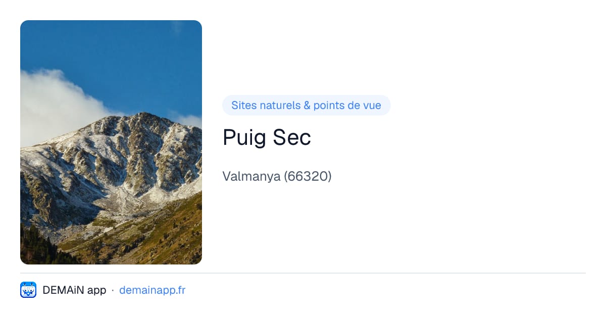 Puig Sec — Valmanya