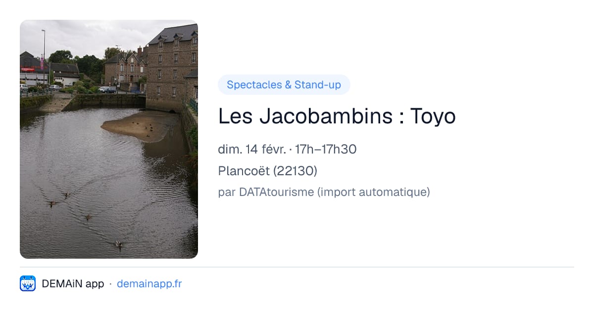 Les Jacobambins : Toyo — Plancoët