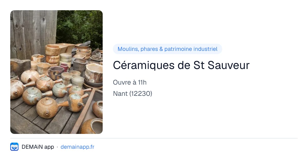 Céramiques de St Sauveur — Nant