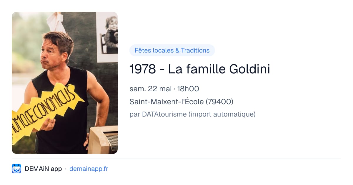 1978 - La famille Goldini — Saint-Maixent-l'École