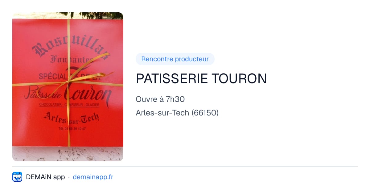 PATISSERIE TOURON — Arles-sur-Tech
