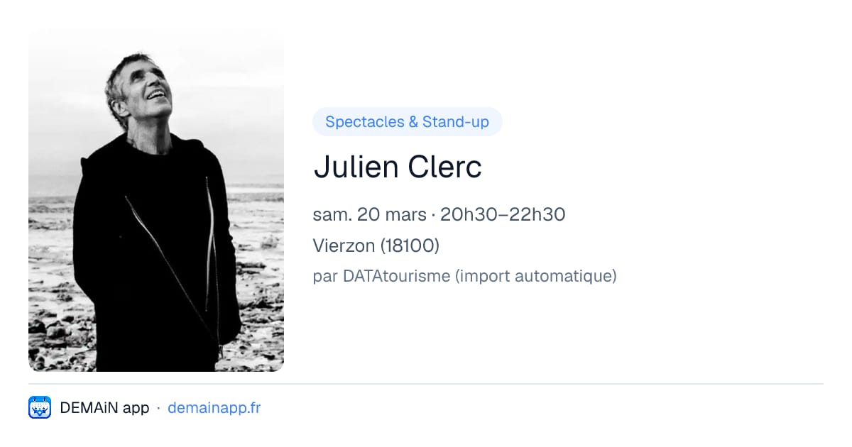 Julien Clerc — Vierzon