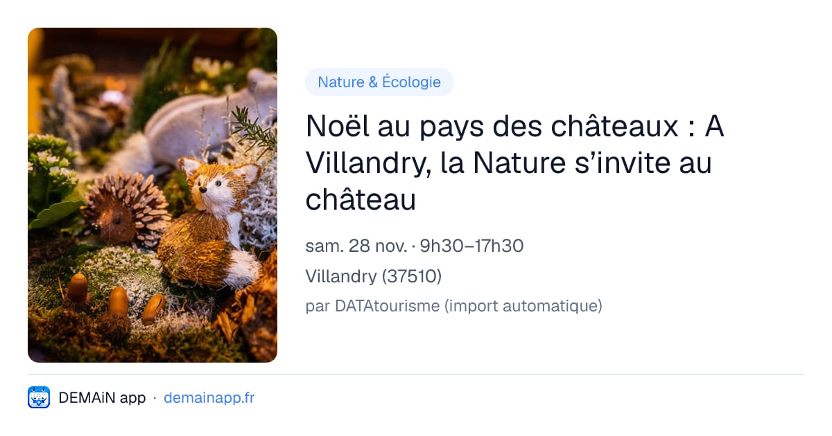 Noël au pays des châteaux : A Villandry, la Nature s’invite au château — Villandry