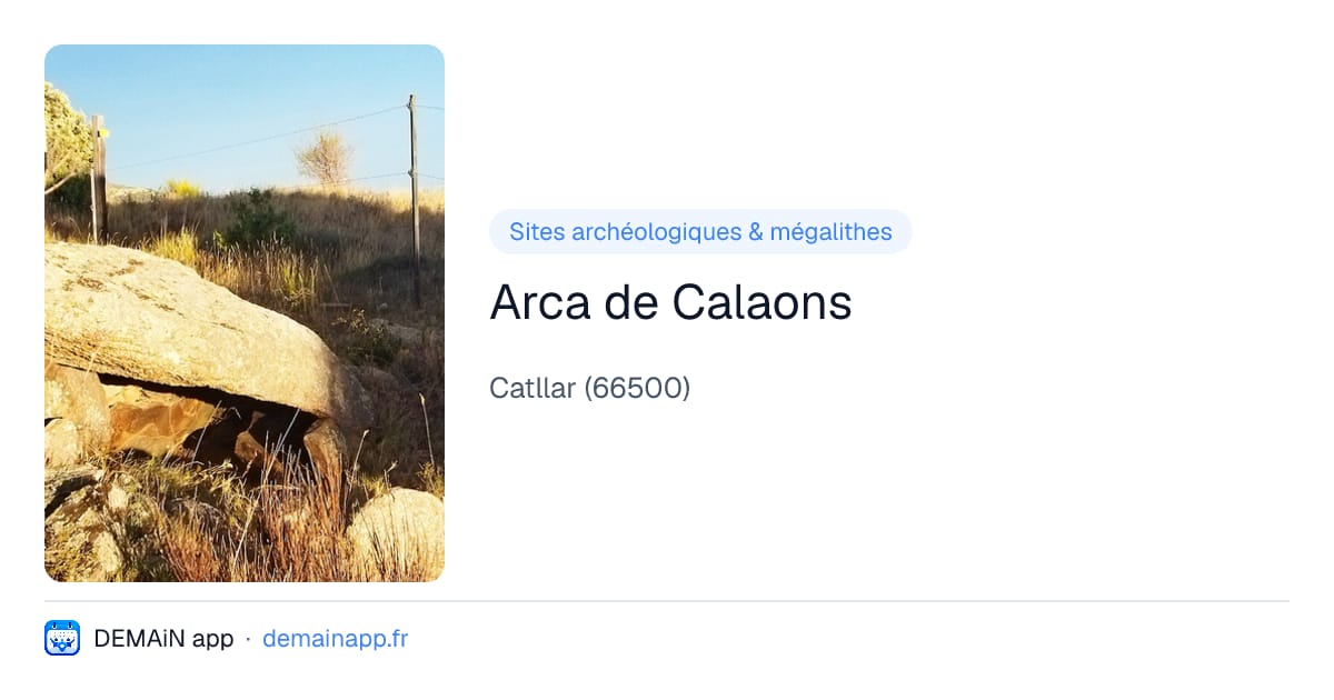 Arca de Calaons — Catllar