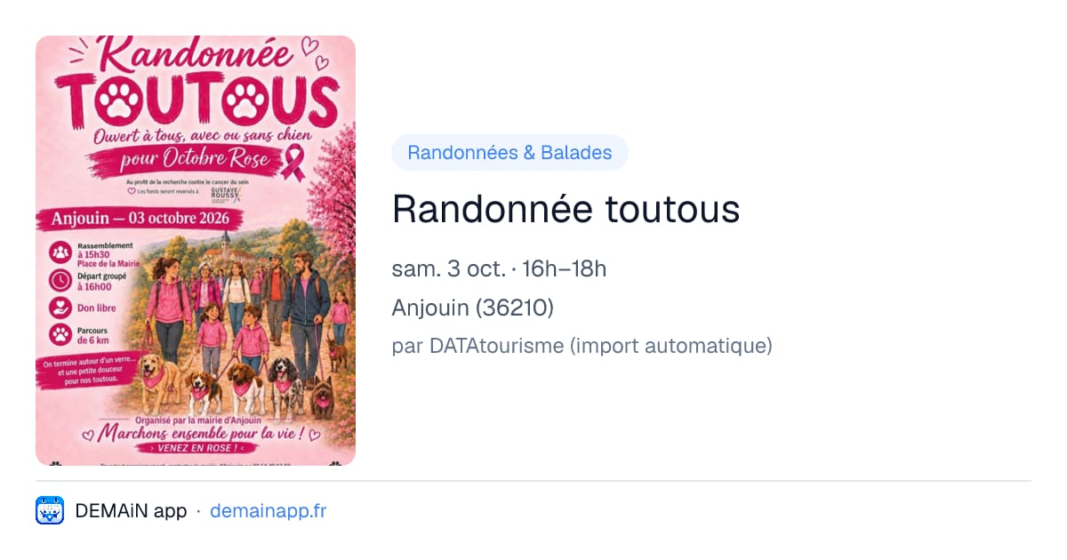 Randonnée toutous — Anjouin