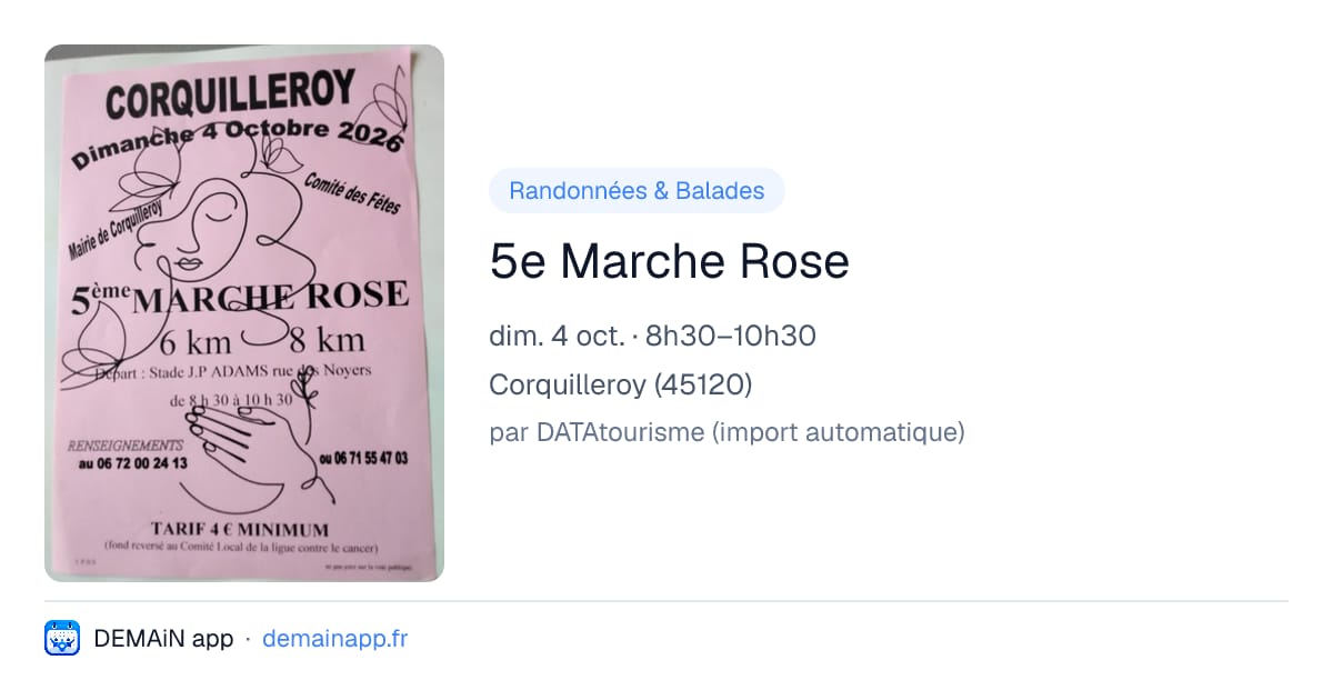 5e Marche Rose — Corquilleroy