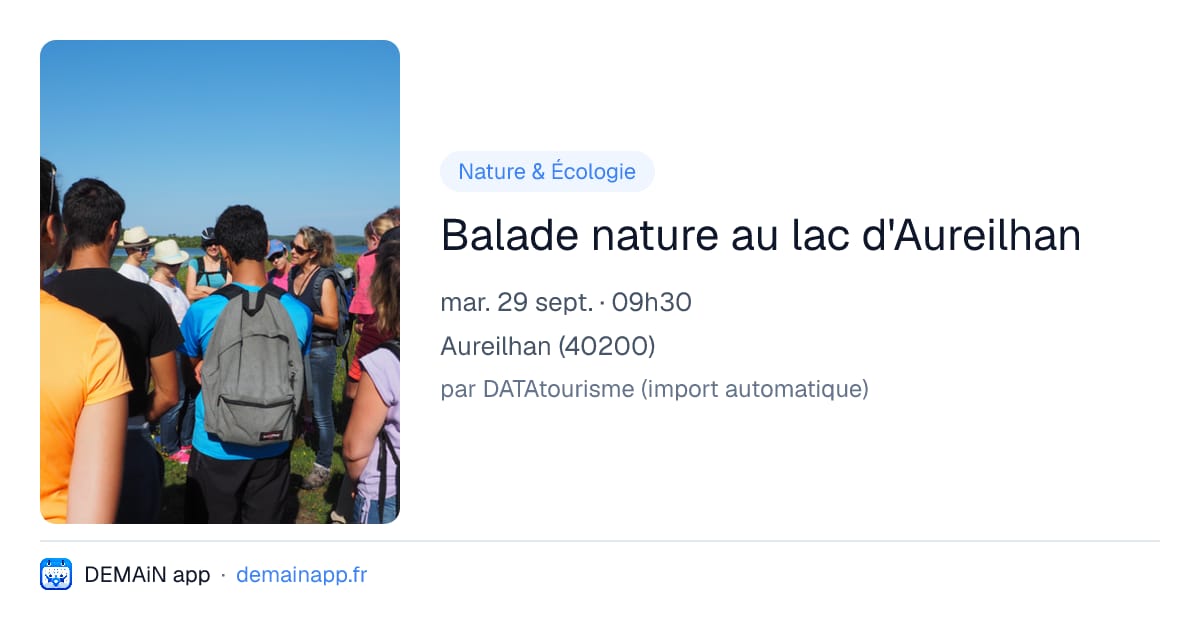 Balade nature au lac d'Aureilhan — Aureilhan