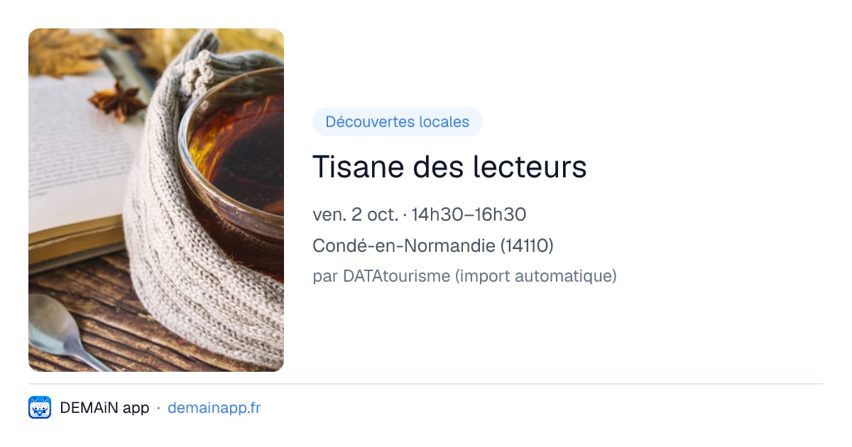 Tisane des lecteurs — Condé-en-Normandie