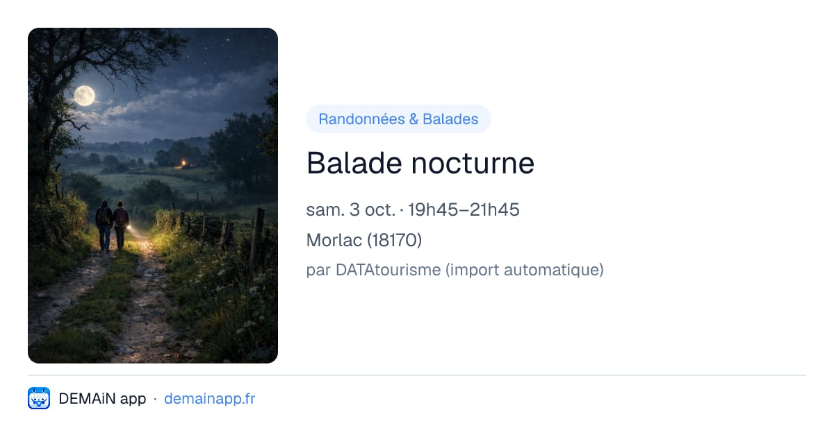 Balade nocturne — Morlac