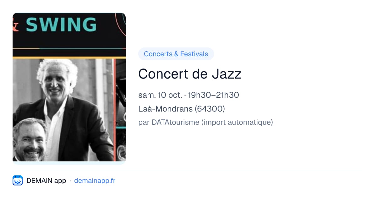 Concert de Jazz — Laà-Mondrans