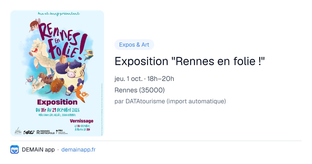 Exposition "Rennes en folie !" — Rennes