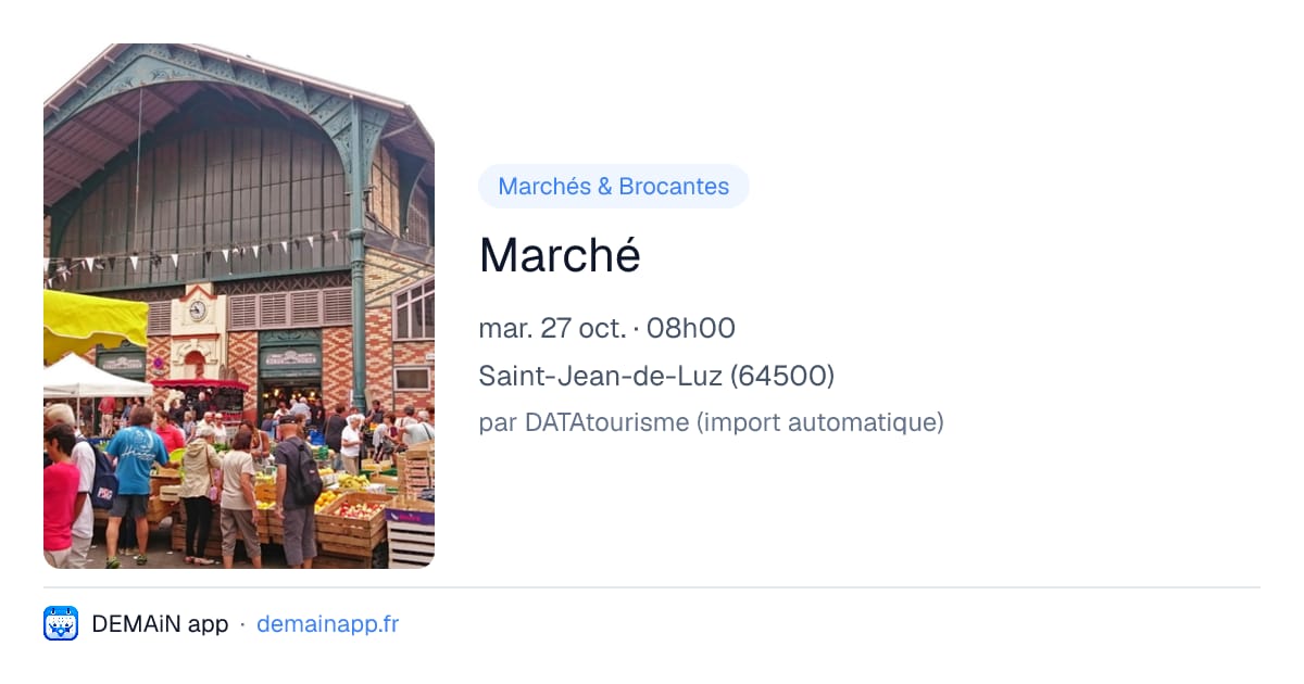 Marché — Saint-Jean-de-Luz